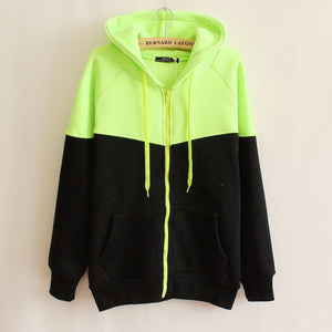 Plush Hooded Zipper Cardigan Sweater